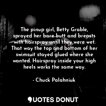 The pinup girl, Betty Grable, sprayed her bare butt and breasts with hairspray until they were wet. That way the top and bottom of her swimsuit stayed glued where she wanted. Hairspray inside your high heels works the same way.