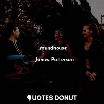  roundhouse... - James Patterson - Quotes Donut