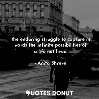 the enduring struggle to capture in words the infinite possibilities of a life not lived.