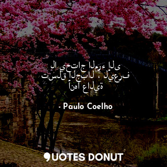  لا يحتاج المرء إلى تسلق الجبال ، ليعرف أنها عالية... - Paulo Coelho - Quotes Donut