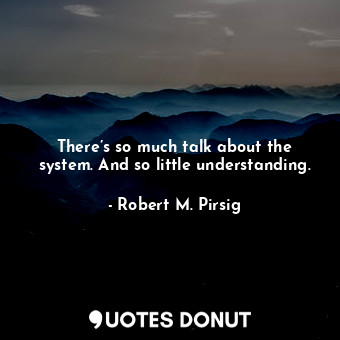 There’s so much talk about the system. And so little understanding.
