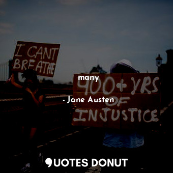  many... - Jane Austen - Quotes Donut