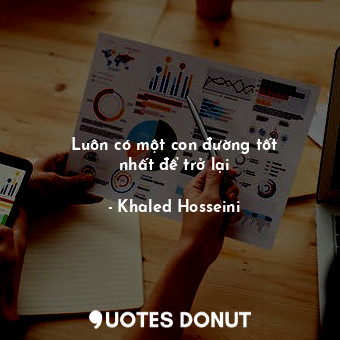  Luôn có một con đường tốt nhất để trở lại... - Khaled Hosseini - Quotes Donut