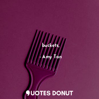  buckets,... - Amy Tan - Quotes Donut