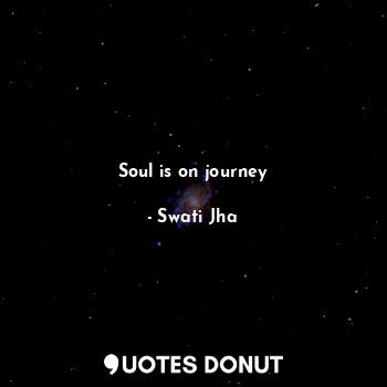 Soul is on journey