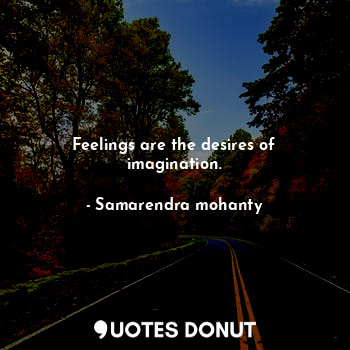 Feelings are the desires of imagination.