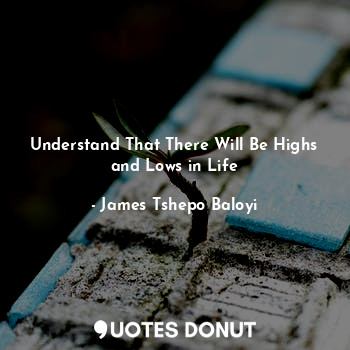 Understand That There Will Be Highs and Lows in Life