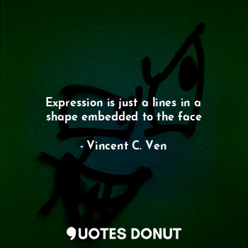 Expression is just a lines in a shape embedded to the face